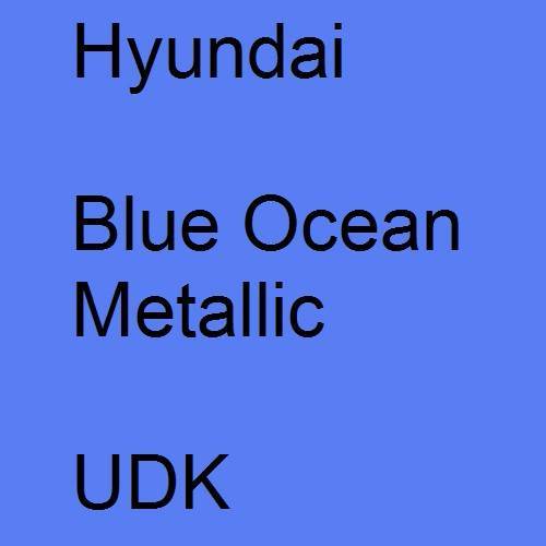 Hyundai, Blue Ocean Metallic, UDK.